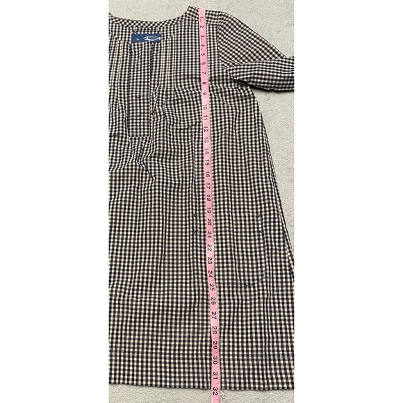 Autre Ton Dress Women's Size US 8 EU 38 Mini Gingham Check Pop Over Pockets - Picture 5 of 9